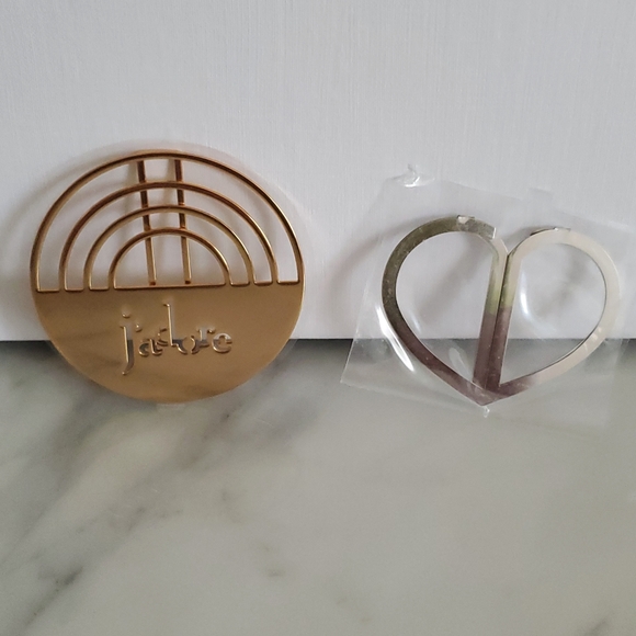 New never used DIOR bookmark bundle Christian Dior Paris Heart & J'adore gold - Picture 1 of 9